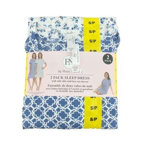 FN by Flora Nikrooz | Women's Sleep Dress Set | 2 Pieces | Floral | Small**NEW
